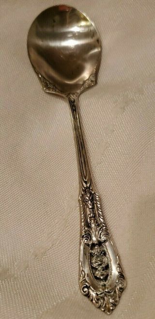Rose Point By Wallace Sterling Silver Sugar Spoon 6 1/8 " 33.  53g