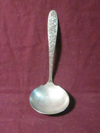 Silverplate National Silver Narcissus Ladle 6 " W/ Reverse