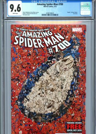 Spider - Man 700 Cgc 9.  6 Death Of Peter Parker Marvel Comics 2013