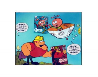 Quisp And Quake Jay Ward 1965 Vintage Style Sericel