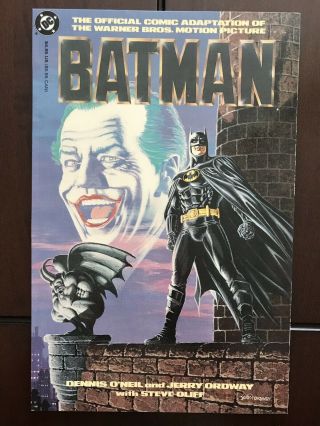 Batman 1989 Movie Paperback Dc Jerry Ordway Art