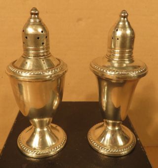 Duchin Creations Sterling Silver Glass Lined Salt And Pepper Shakers