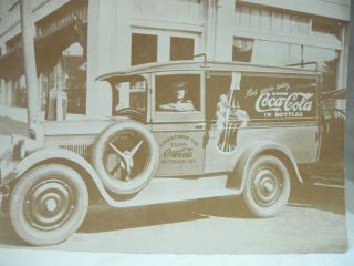 Photograph Of Vintage Coca Cola Truck W/ Driver - Tampa Coca Cola Bottling Co