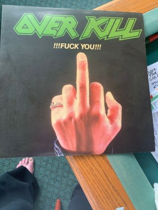 Overkill Vinyl Fuck You 1987 Nm