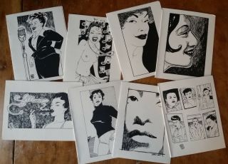 8 Cards Of Female Jazz Legends Drawn By Comics Artist Molly Kiely - Unobtainable