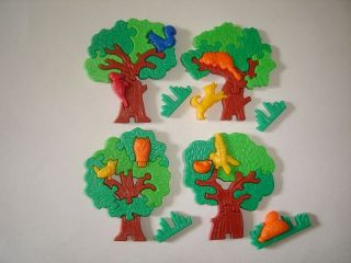Kinder Surprise Set - 3d Puzzle Trees & Animals 1994 - Toys Collectibles