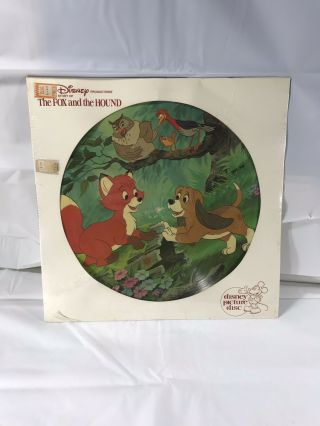 The Fox And The Hound Disney Picture Disc Vinyl 33 Lp 1981 Factory
