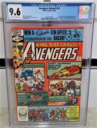 Avengers Annual 10 (1981) Cgc 9.  6 - 1st Appearance Of Rogue & Madelyn Pryor Key