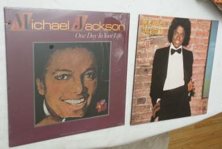 2 Michael Jackson Lps,  Off The Wall & One Day In Your Life,  Vg,