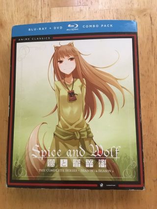 Spice And Wolf Complete Series.  Blu - Ray/dvd Combo