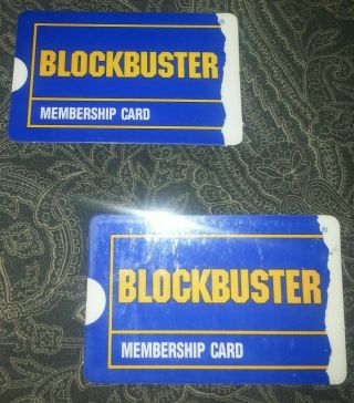 Vintage Blockbuster Video Rental Membership Card
