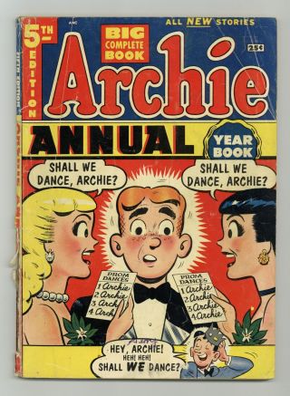 Archie Annual 5 1954 Pr 0.  5