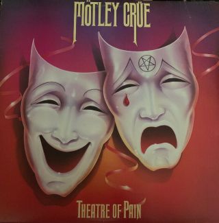 Vintage 1985 Motley Crue Theatre Of Pain Vinyl 33 Record Elektra