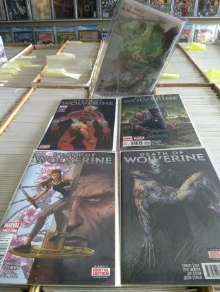 Death Of Wolverine 1 - 4 With Gamestop Expo2014 Variant | Wolverine | Nm