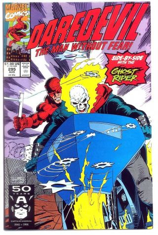 Daredevil 265 - 269,  295 Nm - 1989 Ghost Rider Team - Up,  Blob,  Pyro,  John Romita Jr.