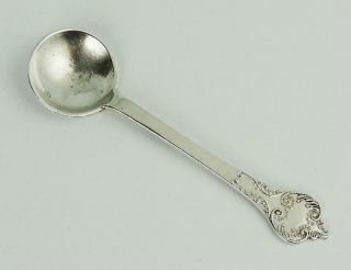 Edwardian Sterling Silver Salt Spoon London 1909 Thomas Bradbury