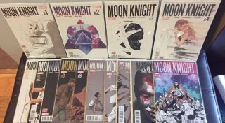 Moon Knight 1,  2,  3,  4,  5,  6,  7,  8,  9,  10,  11,  12,  13,  14 Complete Series Jeff Lemire Marvel
