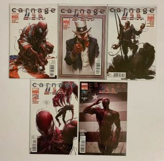 Carnage Usa 1 - 5 Complete Run/series Zeb Wells & Clayton Crain Marvel 2012