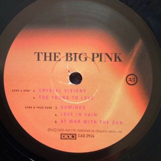 The Big Pink - A Brief History Of Love - 2 x Vinyl LP Album 4AD - CAD 2916 7