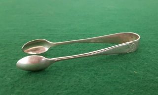 Vintage Hm Arthur Price 1929 Solid Sterling Silver Sugar Tongs Butterfly Nips
