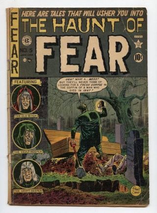 Haunt Of Fear 5 Injury To Eye Panel E.  C.  Comics Pre Code Horror Golden Age 1951