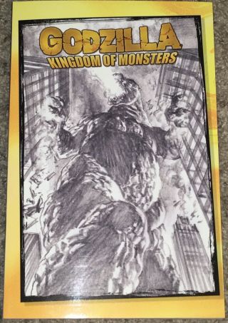Godzilla Kingdom Of Monsters Idw Tpb Alex Ross 2019 Sdcc Comic Con Exclusive Bn