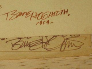Burne Hogarth Signed Sketch Nostradamus George Woodbridge MAD Tarzan 5