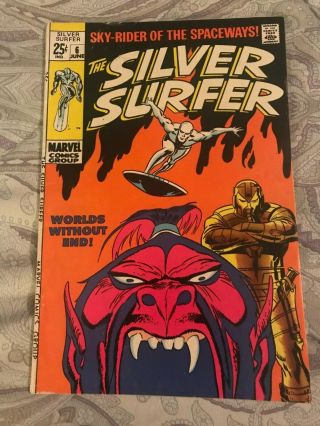 Silver Surfer 6 Silver Age Marvel Comics 1969 Stan Lee & John Buscema