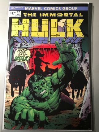Immortal Hulk 17 Marvel John Tyler Christopher Horror Homage Variant Frankie’s