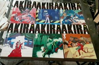 Akira Volume 1 - 6 Complete English Manga Graphic Novel Set Over 1500 Pages