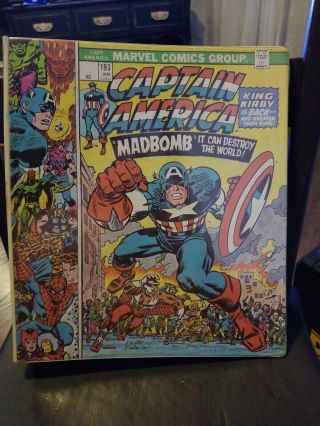Captain America 193 1975 Mead 3 Ring Binder Marvel Comic Book