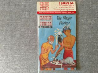 Classics Illustrated Junior 505 The Sleeping Beauty 548 Magic Pitcher Exc