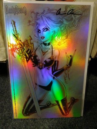 Lady Death Scorched Earth 1 Holo Foil Edition Dawn Mcteigue Ltd 600 Signed