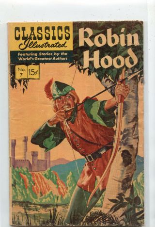 Classics Illustrated: Robin Hood Issue 7 (july 1966,  Gilberton Company)