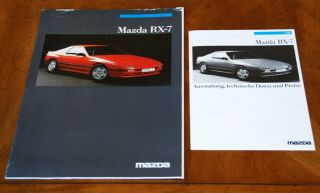 Mazda Rx - 7 (2nd Generation " Fc ") Brochure Prospekt,  1986 (german Text)