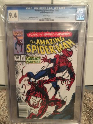 Spider - Man 361 Cgc 9.  4 White Pages