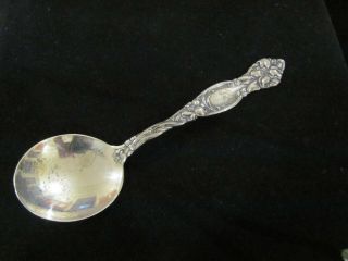 Antique Simpson Hall & Miller Sterling Silver Spoon - Frontenac Lily