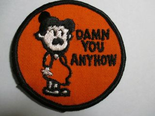 Lucy Damn You Anyhow,  Embroidered Patch,  Vintage,  Nos,  60 