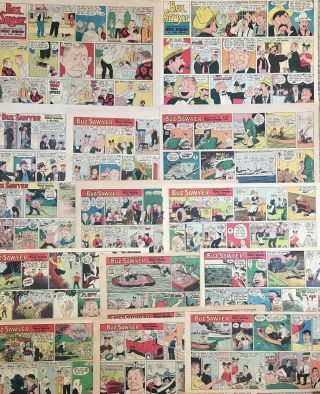 61 Buz Sawyer Sunday Comics By Roy Crane From 1955 To 1958