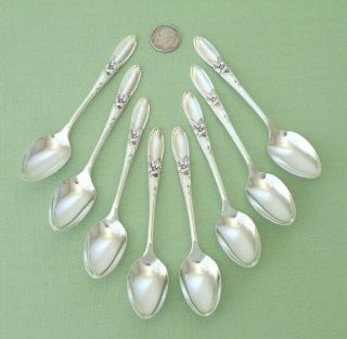Oneida Community Silverplate - White Orchid - Group Of 8 Demitasse Spoons