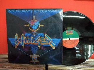 Winger ‎– In The Heart Of The Young Lp - Press Rare Colombia