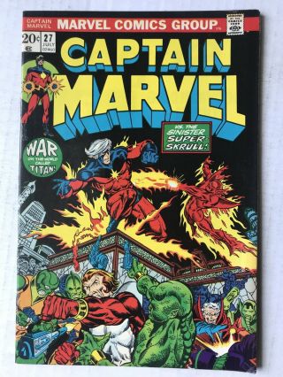 Captain Marvel 27 July 1973 2nd Full Appearance Of Thanos