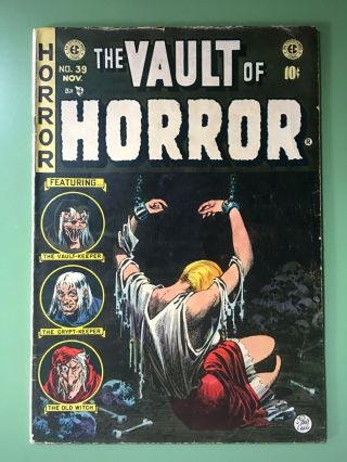 Vault Of Horror 39 Pg Precode Horror Skull & Bondage Cover Tales From The Crypt