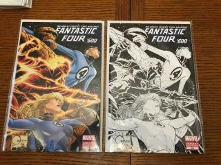 Fantastic Four 600 1:50 And 1:100 Quesada Variant Covers Nm Marvel Comics