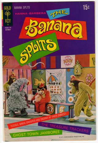The Banana Splits Gold Key Comics s 1,  4,  5,  8 Mid to Hanna Barbera 8