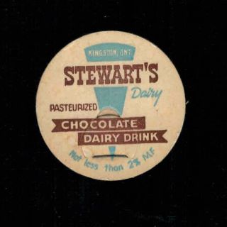 Ontario Canada Milk Bottle Cap - Stewart 