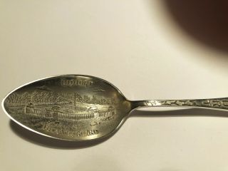 Vintage Fort Wayne Indiana Sterling Silver Souvenir Spoon Old Fort - 5 - 5/8 