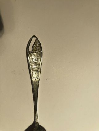 Vintage Fort Wayne Indiana Sterling Silver Souvenir Spoon Old Fort - 5 - 5/8 