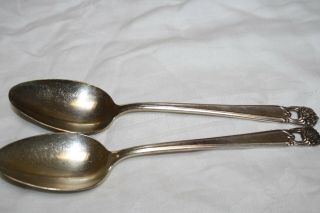 1847 Rogers Silverplate Is Eternally Yours Set Of 2 Serving Spoons