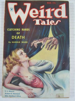Weird Tales March 1935 Gd,  Robert E.  Howard - Conan Story Jewels Of Gwahlur